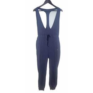 Asics Jumpsuit Women 
Size Med Blue Stretch Elastic Waist Activewear Athleisure